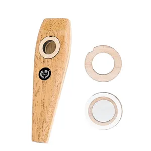 Wooden Kazoo Woodwind Instrument Extremely Easy to Learn and Play Musical Instrument Music Party Favor Gift for Kids Adults