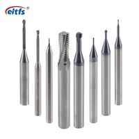 Fraise à queue EITFS CNC en carbure de tungstène pour PCB, à 4 dents en forme de maïs, revêtement AlTiN, pour cuivre, fonte, acier au carbone, ODM