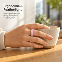 Bague connectée en acier inoxydable, suivi du sommeil, moniteur de fitness, contrôle par application, analyse de santé IA, compatible Android/iOS, étanche IP68, magnétique