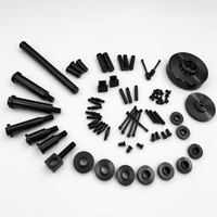 Layanan Pemesinan CNC OEM, Baut Bahu Baja Oksida Hitam, Pin Dowel, Poros As, Bushing, Spacer, Part Non-Standar
