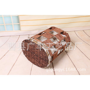 <b>Wicker</b> <b>Laundry</b> <b>Basket</b> Round With Lid Clothing Storage Organizer For <b>Laundry</b> Room Standing Type GF 14 - Product Image 3