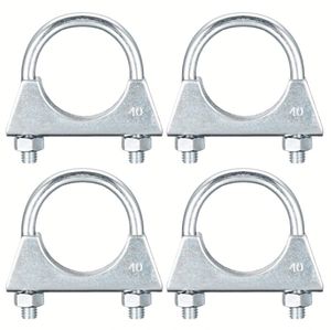 Abrazadera para Tubería Sanitaria de Acero Zincado M8 10 con Revestimiento de Goma EPDM, Sistema de Medición en Pulgadas, Soporte para Tubería - Product Image 1