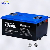 Batería de Iones de Litio LiFePO4 Prismática de 38.4V 200Ah para Montacargas, BMS Avanzado, Gran Capacidad para Vehículos Industriales, CE UN38.3 UL