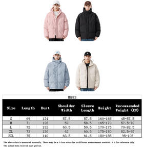 Manteau unisexe en duvet respirant à capuche coupe-vent résistant à l'usure et aux taches en polyester pour l'hiver - Product Image 3