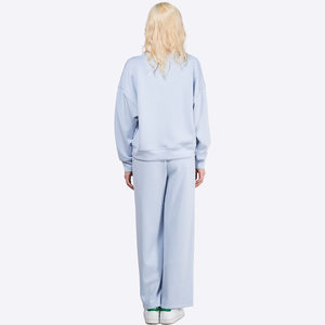 Ensemble de vêtements personnalisés pour femmes, couleur unie, décontracté, col rond, pull, <span class=keywords><strong>pantalon</strong></span> de survêtement, ensemble de costume 2 pièces - Product Image 2