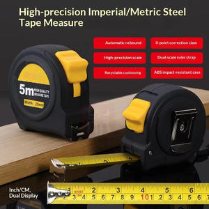 Penjualan Langsung Pabrik Meteran Pita ABS 19mm/25mm Lebar Bilah Skala Ganda Metrik/Imperial Presisi Tinggi 5 Meter - Product Image 6