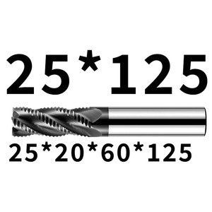 4 Flute HSS Roughing <strong>End</strong> <strong>Mill</strong> TiAlN Coated CNC Milling Cutter For Steel Aluminum Stainless Heavy Duty - Product Image 2