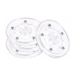 6 inches Clear Heavy Duty Bearing Swivel Plate Plastic Acrylic Lazy Susan Rotating Turntable Plate