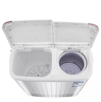 Lave-linge semi-automatique portable Lave-linge à double cuve Laveuses à chargement par le haut avec sèche-linge