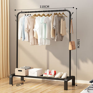 Nouveau <span class=keywords><strong>porte</strong></span>-vêtements sur pied amovible, intérieur/extérieur, antirouille, double barre, <span class=keywords><strong>porte</strong></span>-<span class=keywords><strong>manteau</strong></span>, organisateur de vêtements durable - Product Image 2