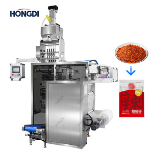 High Speed 4 Lane 4 <b>Side</b> Seal Granule Wrapping Filling Machine Automatic Sachet Film Packer for Sugar Salt Pepper Vertical Grain - Product Image 2
