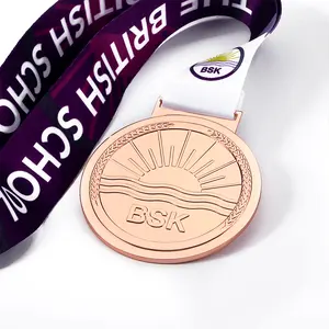 Medallas populares Diseño Deporte Medallón Personalizado Único Metal Medalla Recuerdos