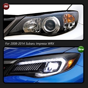 ไฟหน้ารถยนต์ LED รุ่นใหม่ ปี 2008-2014 สำหรับ Subaru Impreza WRX พร้อมไฟเดย์ไลท์ อุปกรณ์ตกแต่งรถยนต์ - Product Image 2