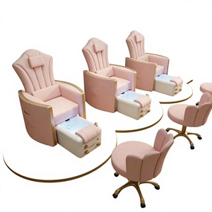Beauty Salon Furniture Massage <b>Table</b> Modern Luxury European <b>Nail</b> Salon Foot Spa Chairs Adjustable Pedicure Chair - Product Image 1