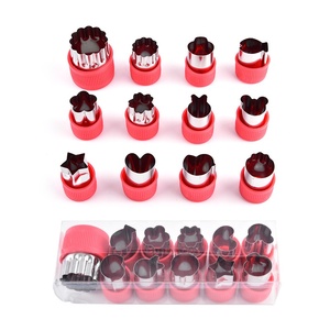 12 Pcs Thép Không Gỉ Rau Trái Cây Cắt Khuôn Set Mini <span class=keywords><strong>Cookie</strong></span> Máy Cắt Máy Cắt Thực Phẩm Cho Trẻ Em Hình Dạng - Product Image 3