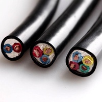 Cable de Cobre Flexible RVV con Aislamiento de PVC, Cable de Control con Cubierta de PVC, 300/500V, 2, 3, 4, 5 Núcleos, 0.2mm², 0.3mm², 0.5mm², 0.75mm², 1mm²