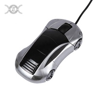 Souris optique de jeu filaire, en forme de voiture, éclairage d'interface USB, Mini pour ordinateur portable et de bureau, g