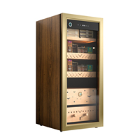 Humidor à cigares professionnel multifonction en bois de cèdre, armoire-réfrigérateur pour cigares
