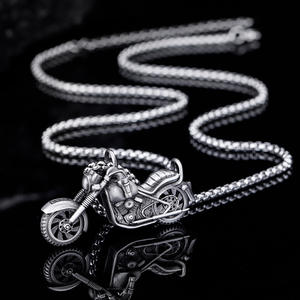 BOYI avrupa amerikan erkek tarzı Hip-hop kolye Punk hayvan ayı kolye paslanmaz çelik kazak zinciri moda kolye - Product Image 4