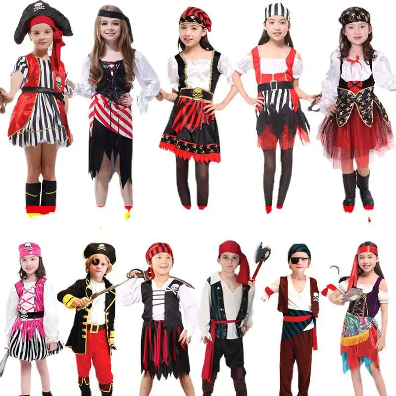 Vestido de pirata de alta calidad para niños, disfraz Sexy de lujo, conjunto de ropa de Halloween, superventas