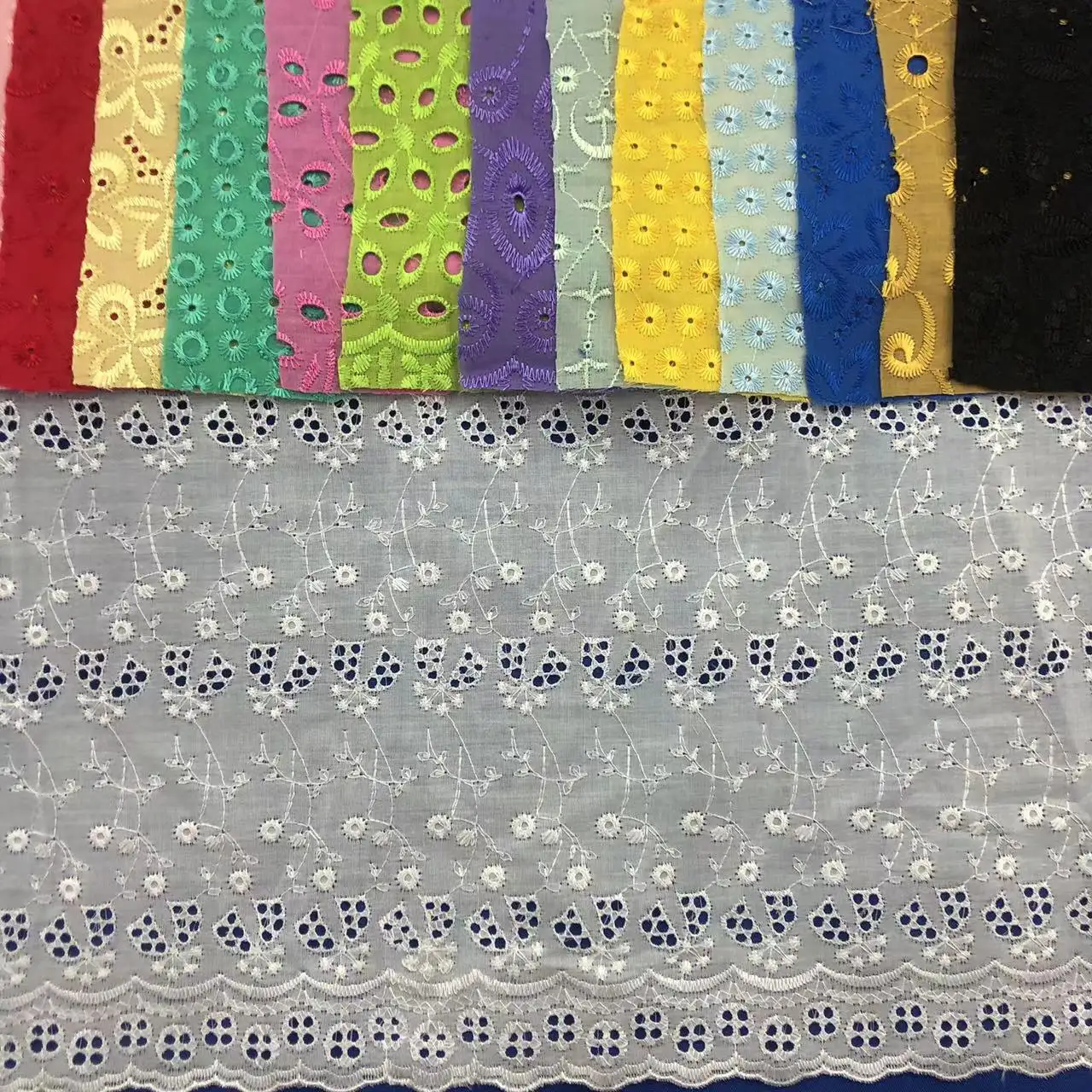 Белая ткань с вышивкой от производителя для женщин и девочек