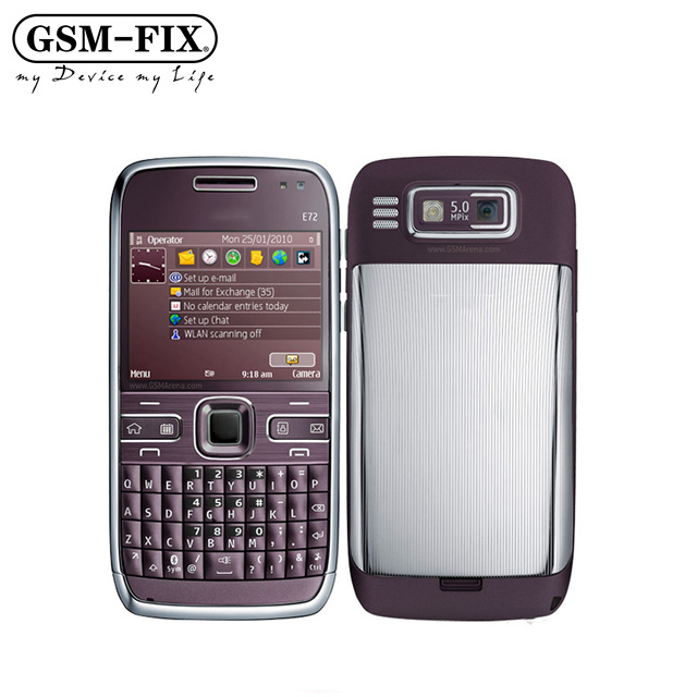 GSM-FIX for E72 Super Cheap QWERTY Original Factory Unlocked Simple Bar Mobile Cell Phone