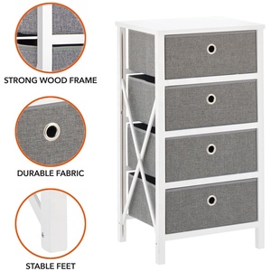 Phòng khách, phòng ngủ, lối vào có thể gập lại ngực của ngăn kéo vải tủ với 4 vải ngăn kéo vải Thùng Lưu Trữ tháp tủ quần áo - Product Image 3