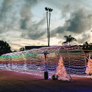 Großer Sternförmiger IP65 LED PVC-Tunnelbeleuchtungsbogen für Straßendekorationen mit Motivlichtern für Weihnachten & Halloween - Product Image 2