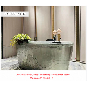 พื้นผิวกระจกหลอมผสมเตาเผาแก้วหลอมแข็ง 3D ใสเป็นพิเศษขึ้นรูปกระจกตกแต่งสําหรับการออกแบบตกแต่งภายใน - Product Image 4