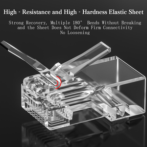 <span class=keywords><strong>RJ45</strong></span> Ethernet mô-đun Cáp Cắm Mạng kết nối <span class=keywords><strong>RJ45</strong></span> CAT5e CAT6 vàng-mạ cáp dễ dàng throght <span class=keywords><strong>RJ45</strong></span> nối termin kết nối - Product Image 4