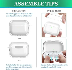 Funda Transparente de TPU Suave a Prueba de Golpes para Auriculares 4/<span class=keywords><strong>3</strong></span>/2/1/Pro1/Pro2/Pro3.ª Generación - Product Image 3