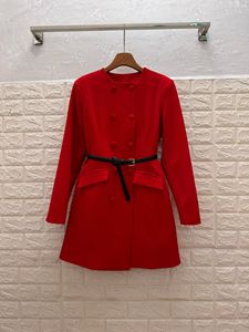 <span class=keywords><strong>Abito</strong></span> Mini Vintage Stile Francese all'Ingrosso, Vestito Elegante a Maniche Lunghe con Doppio Petto per Donna, Primavera-Autunno - Product Image 3