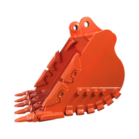 Godet de terrassement robuste pour PC220/CAT322, 1,0 m³, pour l'excavation et la manutention de roches dures, la roche détonée et les travaux de démolition