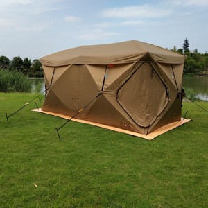 Installation rapide en plein air personnalisée camping désert <span class=keywords><strong>arabe</strong></span> deux pièces tente hexagonale grande tente moyen-orient - Product Image 3