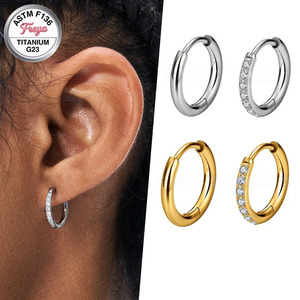 Piercing <span class=keywords><strong>en</strong></span> Titane F136 avec Zircon pour Oreilles, Nez, Septum, Daith, Tragus, Hélix, Lobe - Bijoux <span class=keywords><strong>de</strong></span> Piercing Corporel - Product Image 1