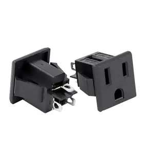 Factory Direct Supply UL 498 15A 125V Female Ac Power Socket 3Pin Receptacle Outlet Us Power Socket