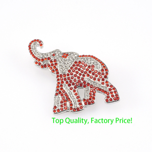 Elefante de Cristal Broche Pin Rhinestone Broche Material da Liga das Mulheres Personalizadas para Casamentos e Festas-Dongguan Jóias - Product Image 6