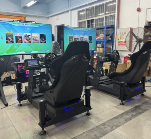 Cockpit de simulation de course Pengxing 4DOF avec plateforme de mouvement à cadre en aluminium et pavé tactile - Product Image 2