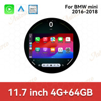 Lecteur multimédia de voiture Android 14 de 11,7 pouces pour MINI F55 F56 2016 2017 2018 2019, GPS, navigation, autoradio, unité principale multimédia