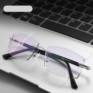 軽量スクエア遠近両用老眼メガネ遠近両用着色老眼鏡ブルーライトブロッキング - Product Image 2