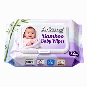 <span class=keywords><strong>Lingettes</strong></span> humides pour bébé en <span class=keywords><strong>bambou</strong></span> biodégradable et biologique 100% non parfumées pour peau naturellement sensible écologique - Product Image 3