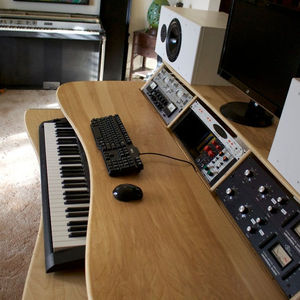 Özelleştirilmiş taşınabilir ev müzik kayıt stüdyosu masa standı ayarlanabilir ofis mobilyası ses üreticileri için OEM mevcut - Product Image 4