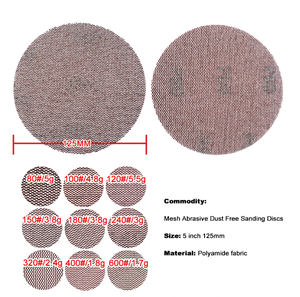 6 "150mmサンディングメッシュディスクフックとループサンドペーパーダスト抽出180グリット - Product Image 5