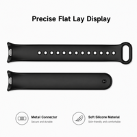 Correa de Reloj de Silicona Suave con Conector Metálico, Compatible con Xiaomi Smart Band 10 9 8 8 NFC, Liberación Rápida, para Deportes Diarios