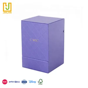 Лидер продаж, высокое качество, фиолетовый замшевый материал премиум-класса, асимметричный откидной Чехол, коробка для хранения духов