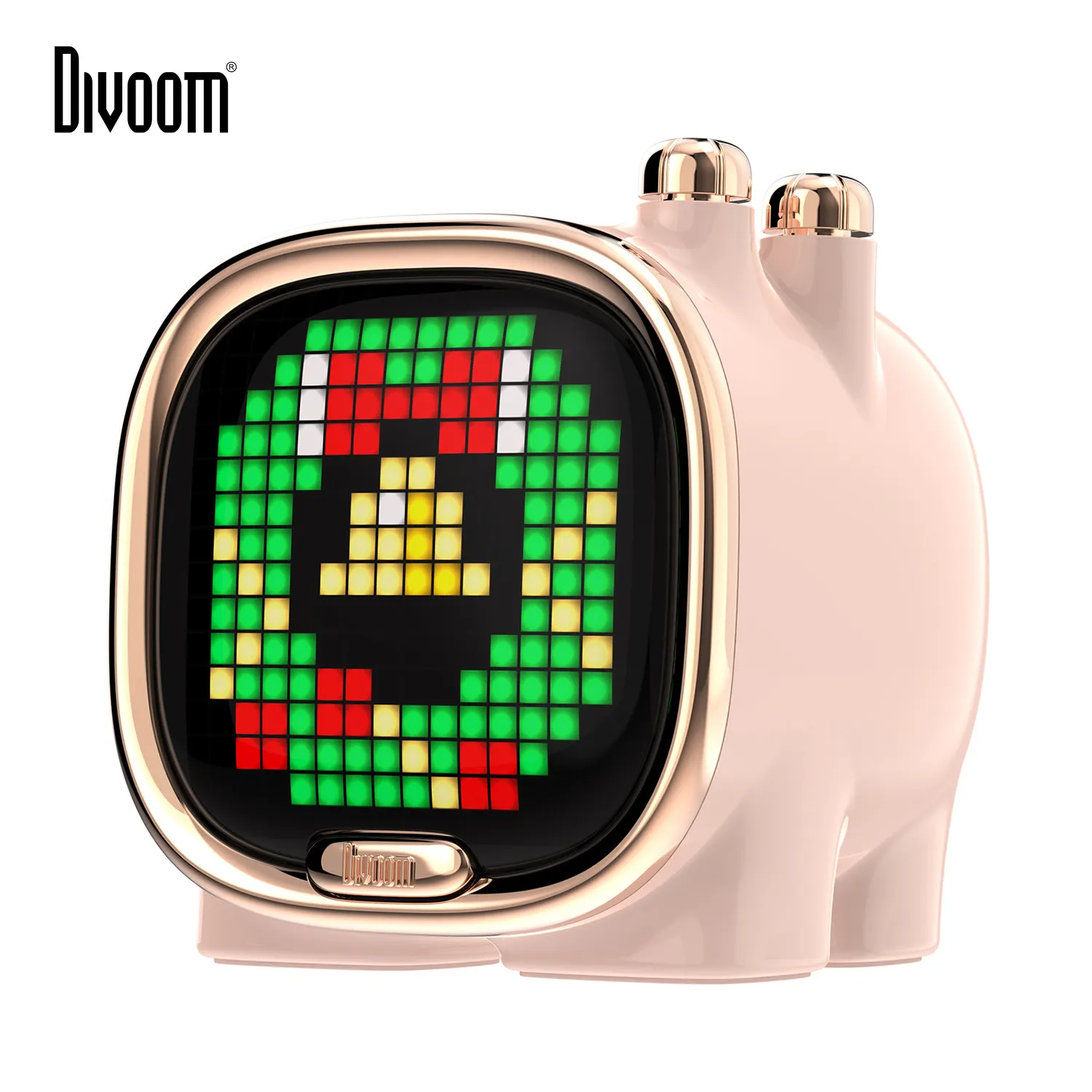 Divoom Zooe Pixel ArtBTスピーカーポータブルミニサイズワイヤレスデスクセットアップミュージックDJかわいいDIY時計効果音