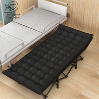 Lit de repos pliable pour fournisseur, cadre en acier inoxydable, tissu Oxford, pour le bureau et la détente