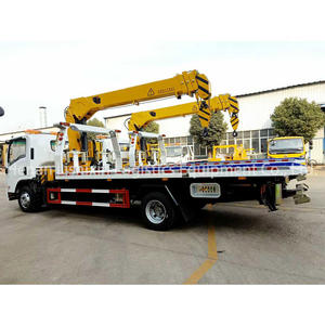Yeni Isuzu 8 Ton Flatbed çekme kamyon 190HP manuel şanzıman yol kurtarma kurtarma dizel yakıt iç<span class=keywords><strong>in</strong></span> 360 derece tamirci Rotator - Product Image 3