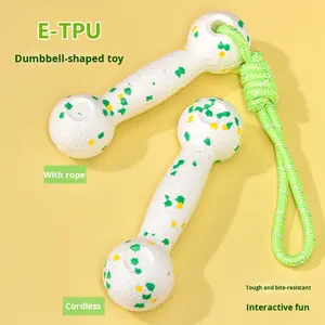 Juguete Ecológico Resistente a Mordidas de ETPU con Forma de Hueso de Palomitas para Perros, para Entrenamiento y Juego Interactivo al Aire Libre - Product Image 5