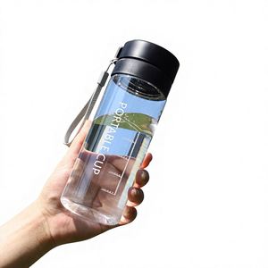 Bouteille d'eau en plastique PC écologique anti-fuite pour enfants avec couvercle, design mignon pour l'école et le camping - Product Image 2